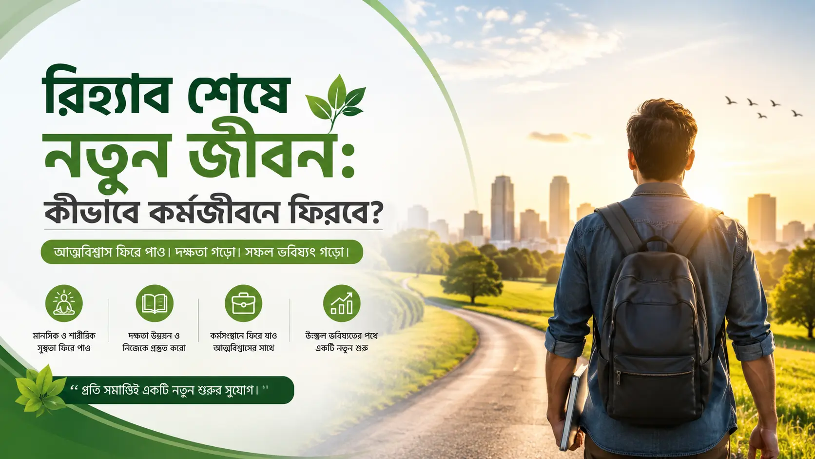 রিহ্যাব শেষে নতুন জীবন
